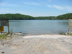 the small boat ramp